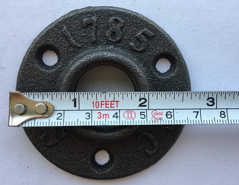 2Pack Inch Floor Flange Cast Iron Pipe Threaded Fitting 3/4 inch