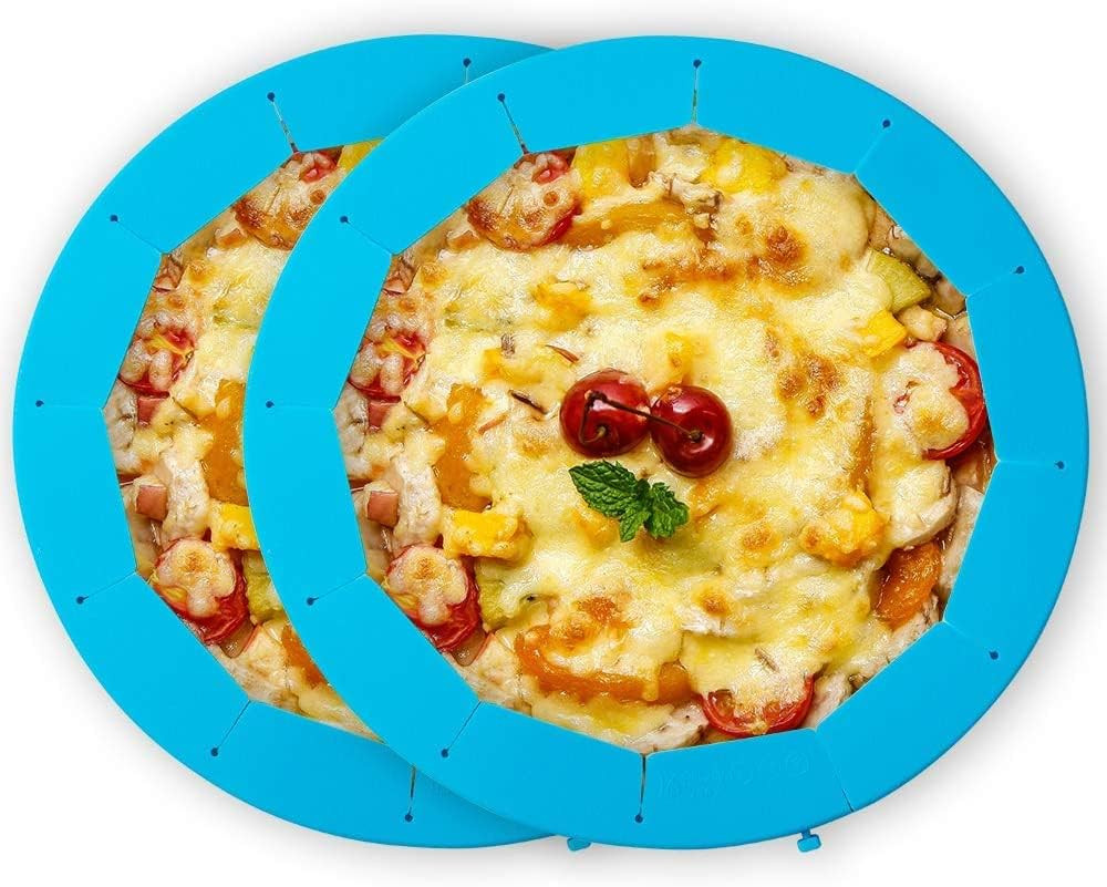 SUUCARER Adjustable Pie Crust Shield Silicone Pie Protector, Pie Ring Crust Bake