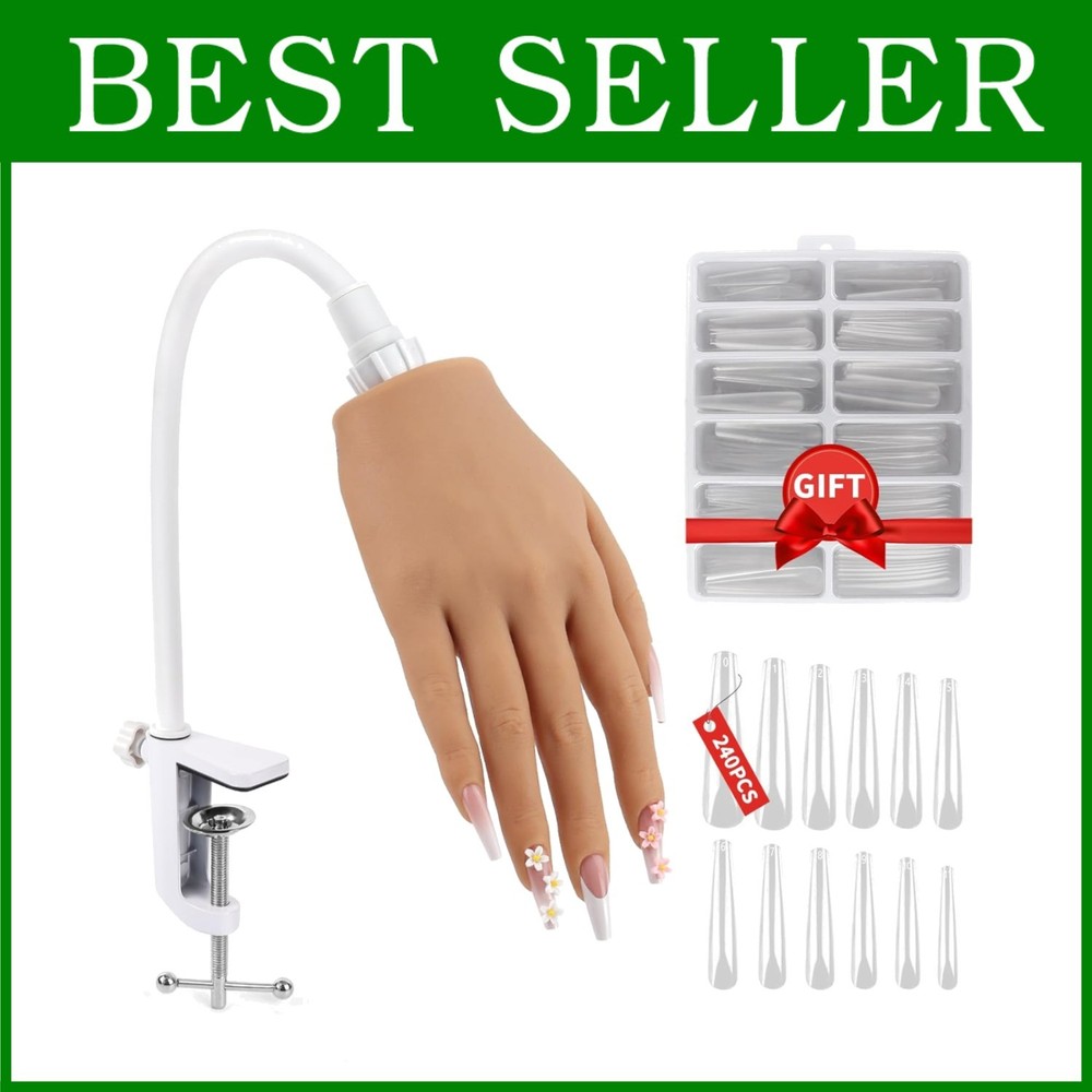 Flexible Fake Training Hand for Nails