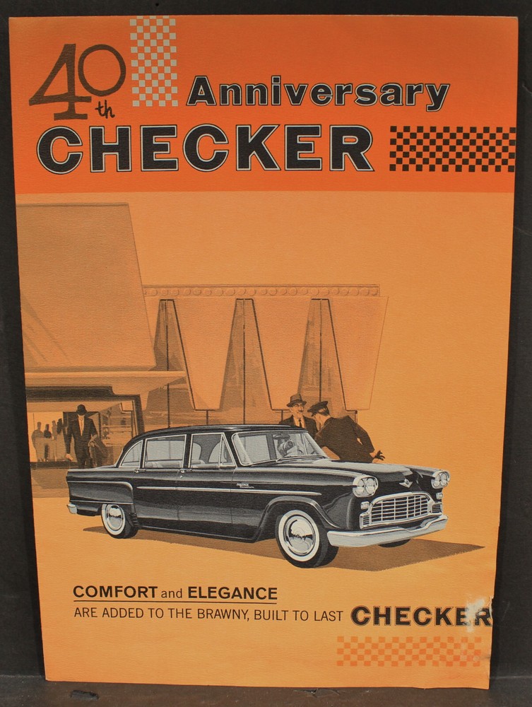 Nice 40th Anniversary Checker Folded Sales Brochure