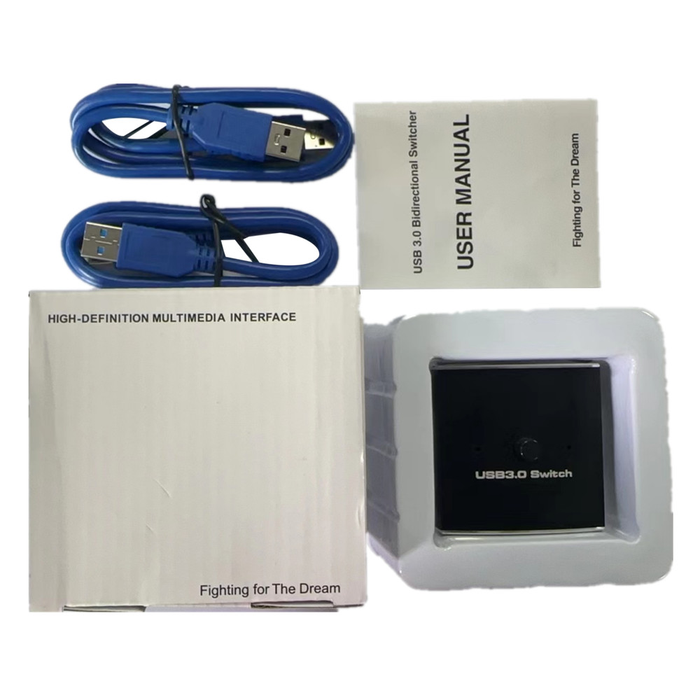 USB 3.0 Switcher Bi-Directional For Printer Keyboard Mouse Sharing Switcher