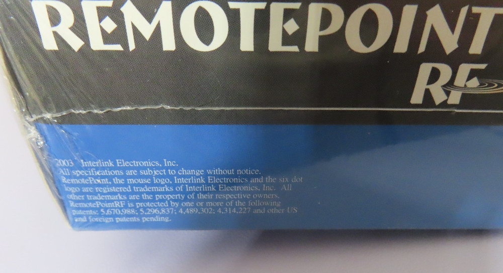 New Interlink Electronics VP4810 RemotePoint RF Control, NIB