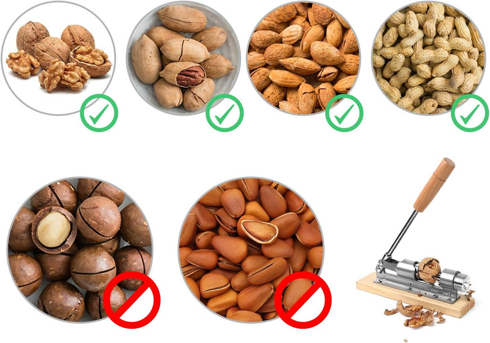 Black Walnut Nut Cracker - Unpainted