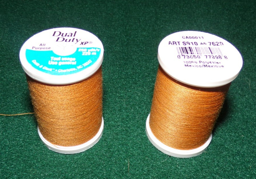 Dual Duty All Purpose Polyester Thread, 250 yards, Pumpkin (7620)