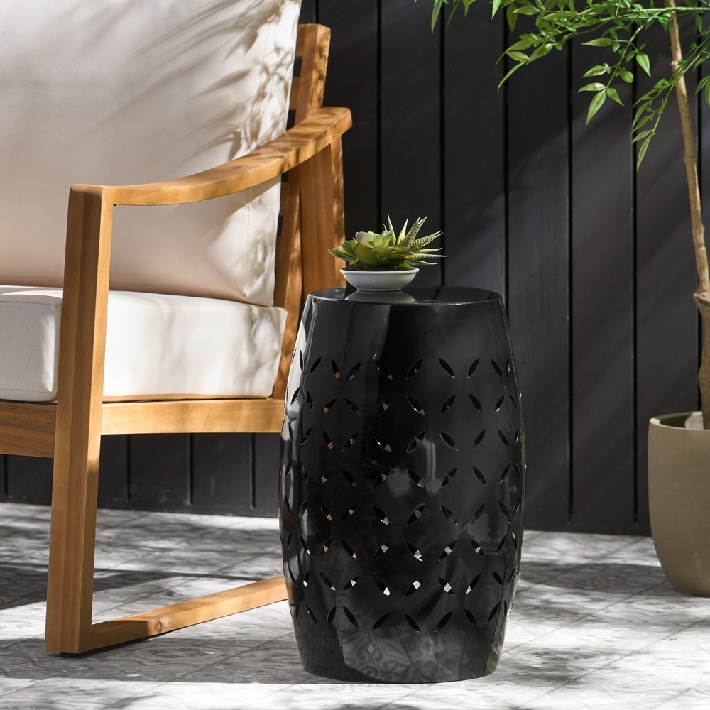 Dione Outdoor 12-inch Iron Side Table