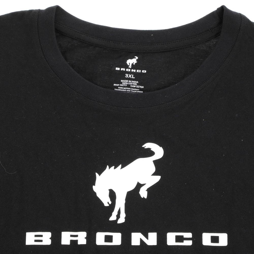 Ford Bronco Basic Logo Black T-Shirt 3XL