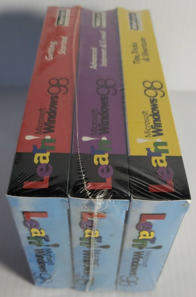 Learn Microsoft Windows 98 Sealed / 1998 VHS - Getting Started VHS 2000