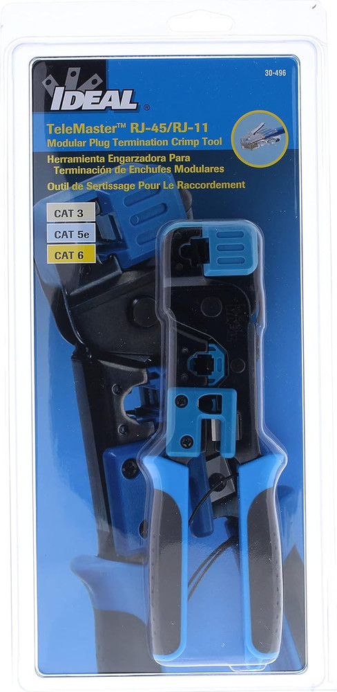 IDEAL Electrical 30-496 Telemaster Modular Plug Crimp Tool, Crimping Tool for Ca