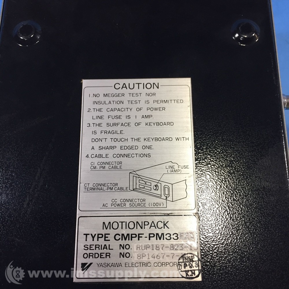 Yaskawa CMPF-PM33FE2 Motionpack-33 Programmer Teach Pendant USIP