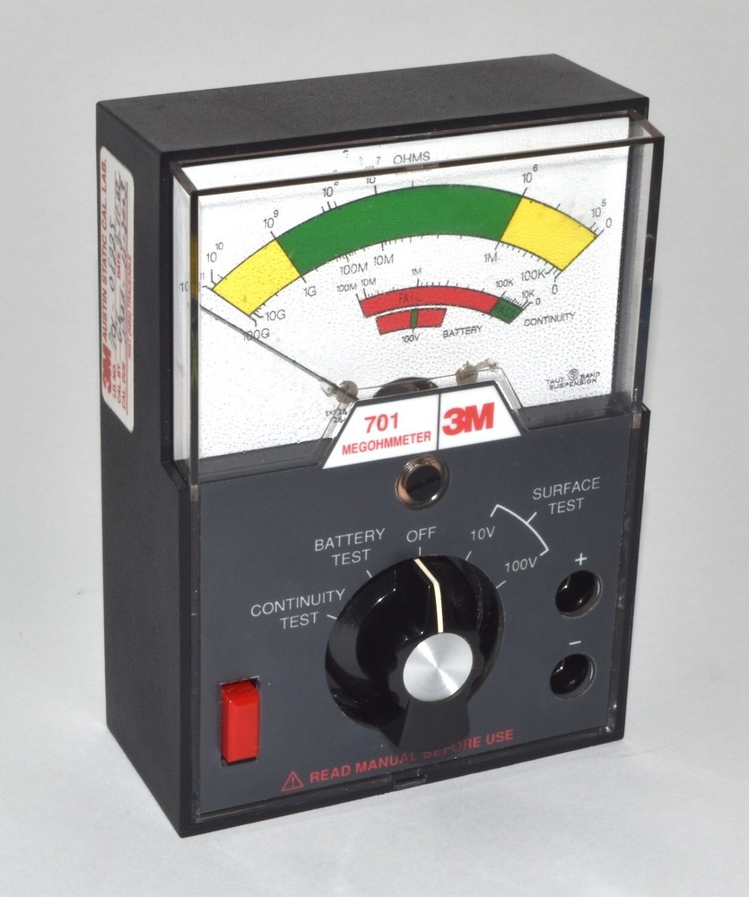 3M Analog Megohmmeter Test Kit for Static Control Surfaces *Used*