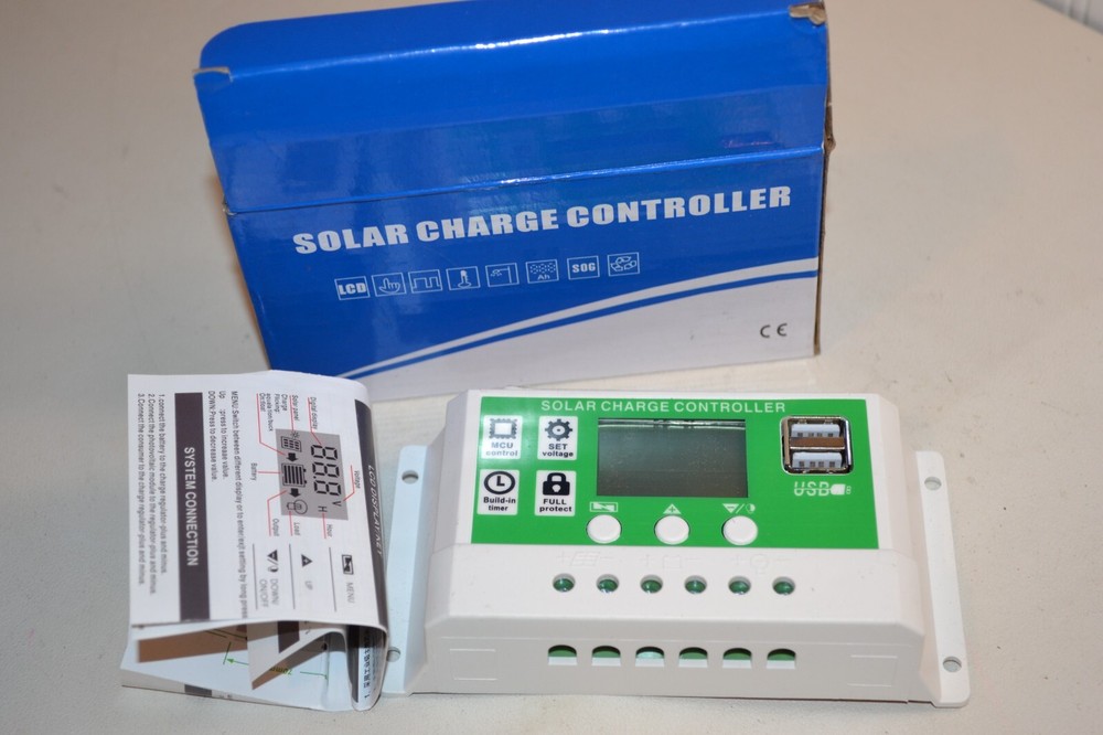 Solar Charge Controller LCD/LED Display 12v/24v