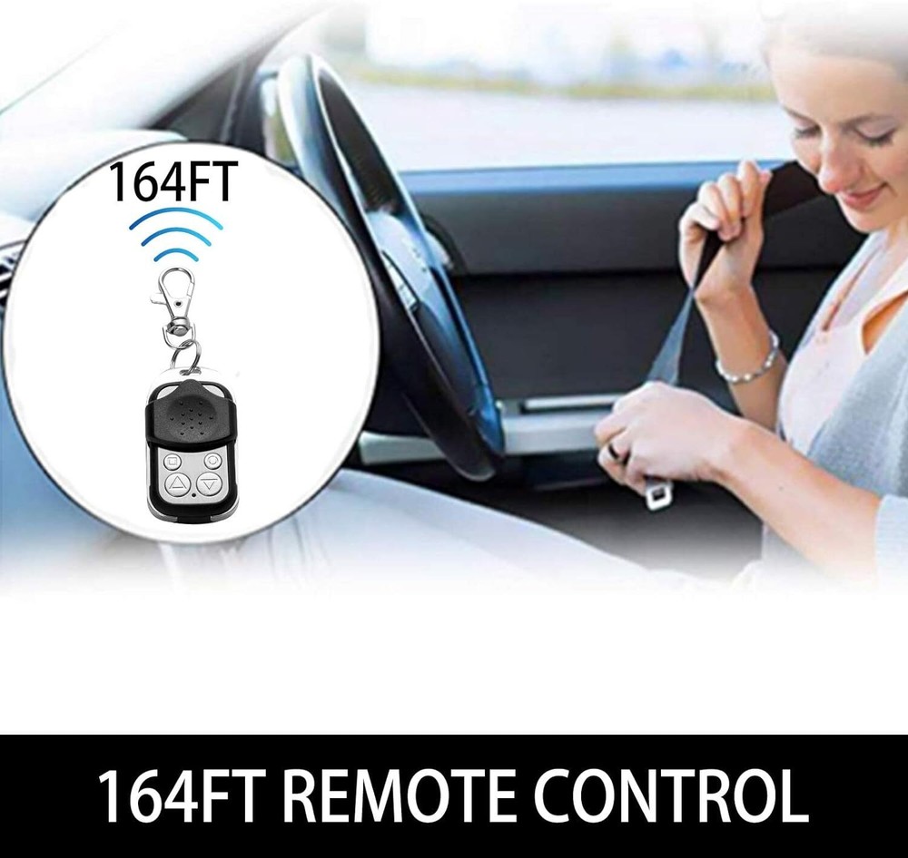 2pcs Automatic Sliding Gate Wireless Electric Kit Key Fob Opener Remote Control
