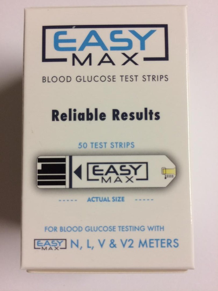 EASYMax Blood Glucose 50 Test Strips Exp: 8/30/2024