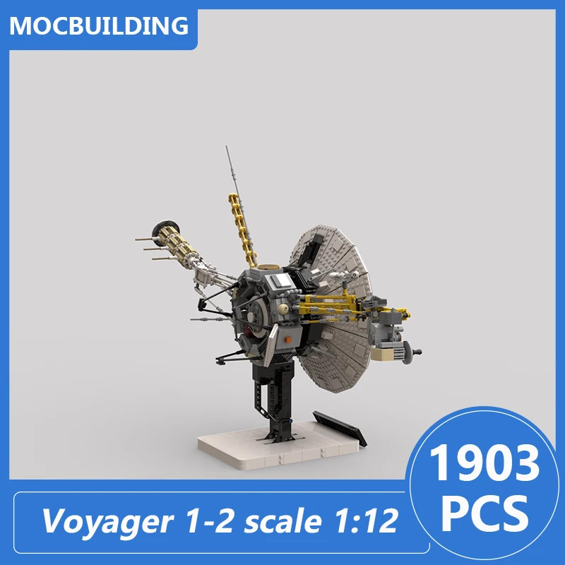 Voyager 1-2 Scale 1:12 Model Moc Building Blocks Diy Assemble Bricks Space