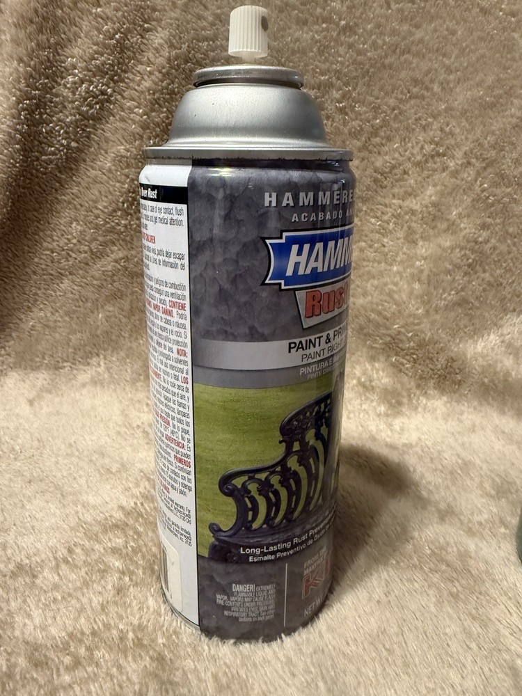 Hammerite Hammered Finish Rust Cap Spray Paint 12 Oz - Mid Green *READ*