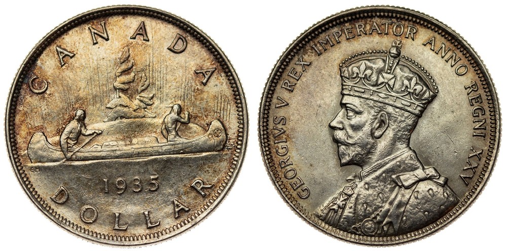 Canada - Dollar 1935 - George V, Silver