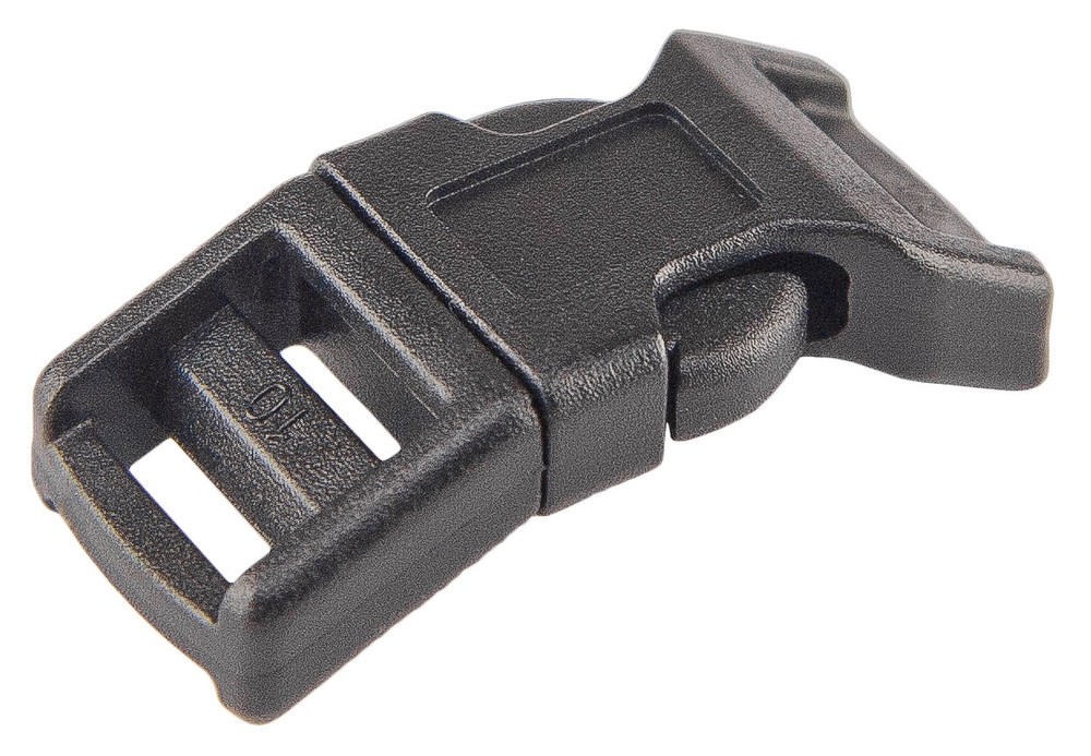 100 - 1/2 Inch Contoured Side Release Plastic Buckles