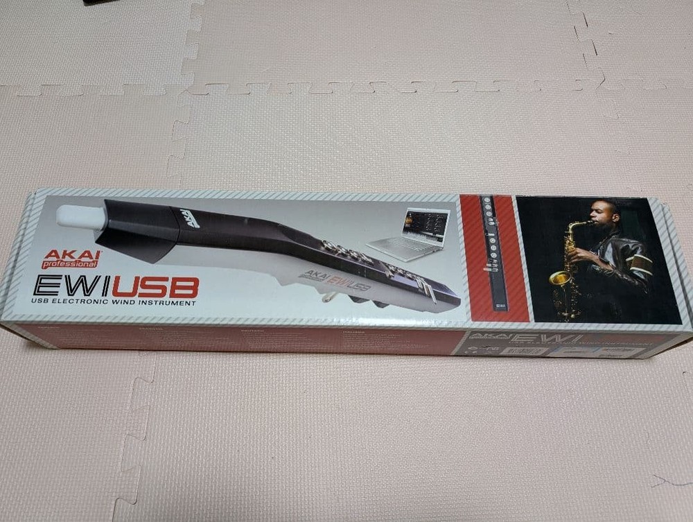 AKAI EWI USB Wind Controller MIDI Synth Tested Working w/ Strap