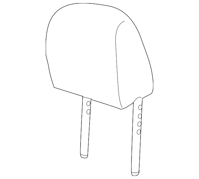 Genuine GM Cocoa Front Head Restraint 95136167
