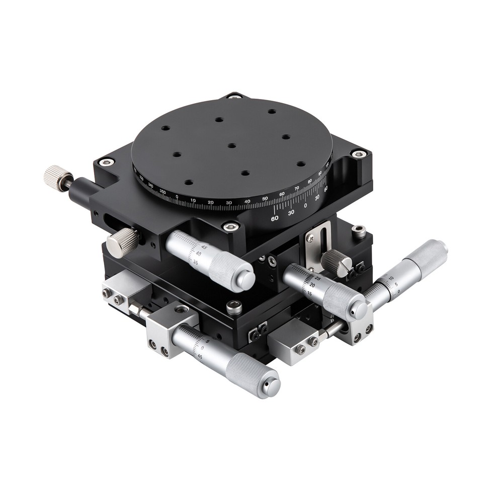 XYZR 4Axis Positioning Worktable Workbench Manual Linear Stage For Laser Engrave