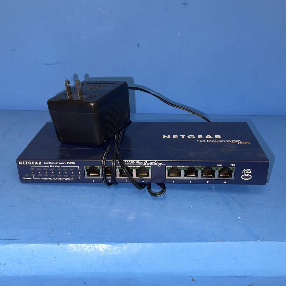 NETGEAR  ProSafe (FS108) 8-Ports External Switch  FS108 v2