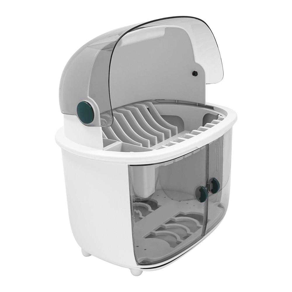 2 Tier Plastic Drying Rack For Kitchen Dish Drying Rack 2-tier Dish Drying Rack