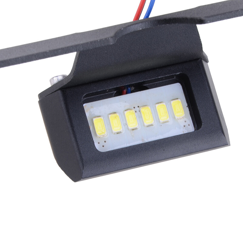 Motorcycle License Plate Holder Tail White Light Bracket Mount Universal