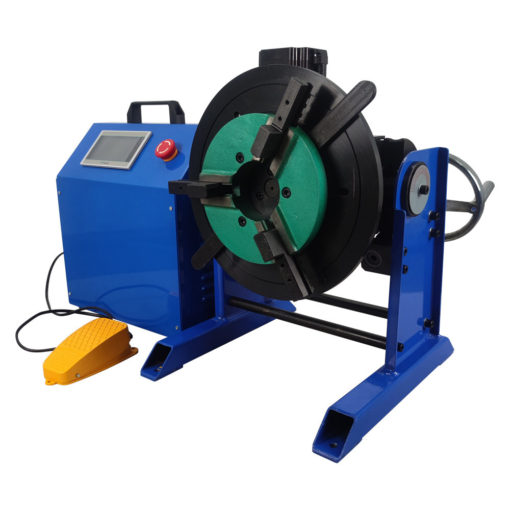 50KG Automatic Welding Positioner +200MM Chuck PLC Controller