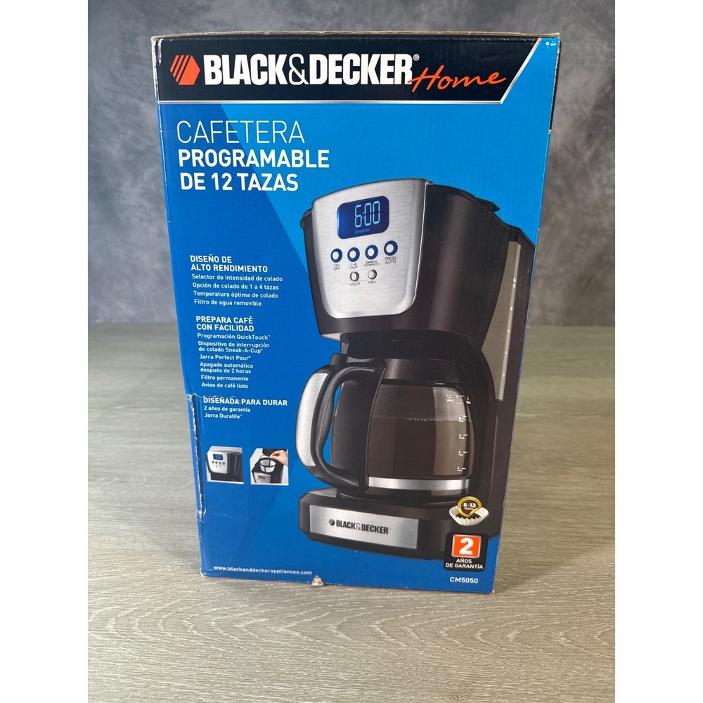 BLACK DECKER 12 CUP PROGRAMMABLE COFFEEMAKER CM5050 Brew Strength Selector