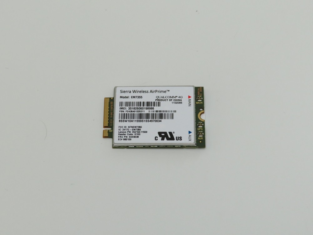 04X6038 Wireless Wireless WWAN SIE 7355 M.2 3FF