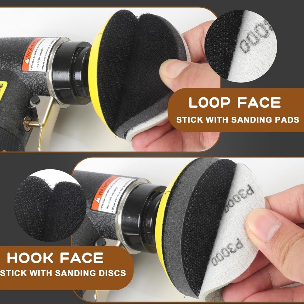 2 Inch Interface Pad: 9 Pack Hook & Loop Foam Sanding Discs Backing Pads Repl...