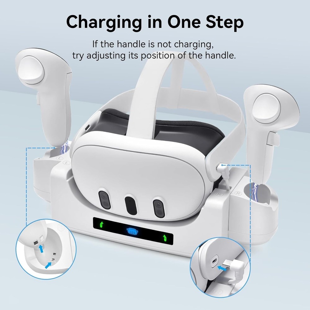 Charging Stand for Meta Quest 3 VR Handle Controller Accessories Storage Dock
