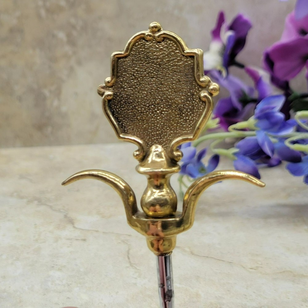 Vintage Bermuda Crest Gold-Tone & Silver-Tone Corkscrew With Decorative Handle
