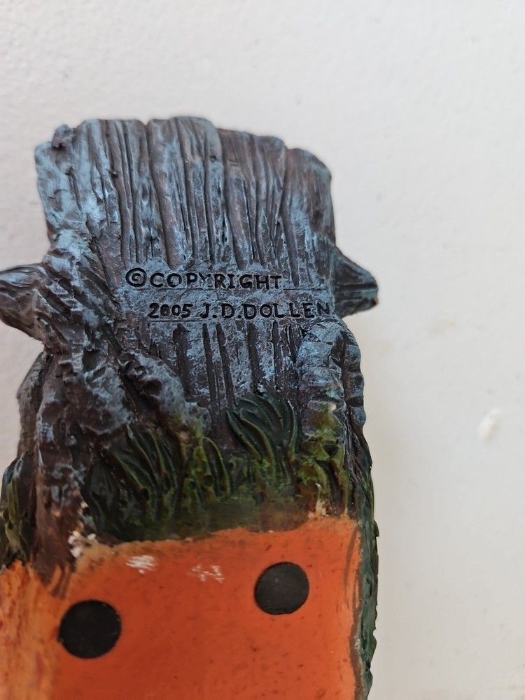 J.D. Dollen Mushroom Incense Burner 2005 Small Burn Mark
