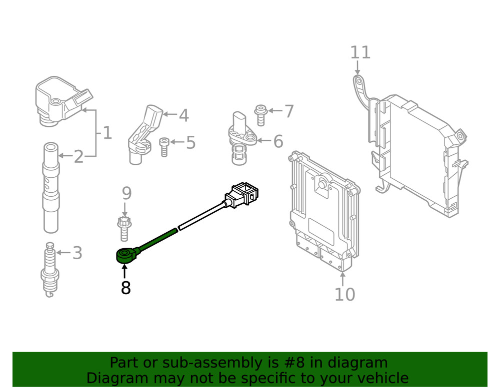 Genuine Audi Knock Sensor 06M-905-377