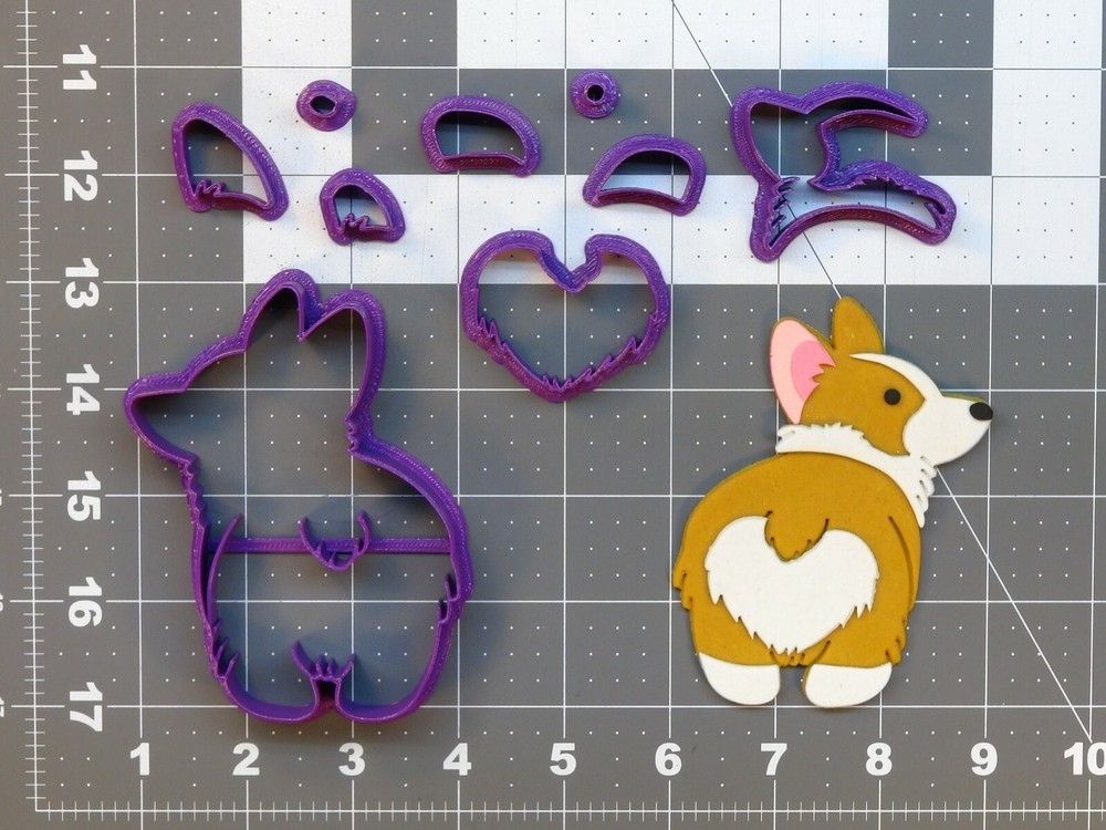 Corgi Butt 266-831 Cookie Cutter Set