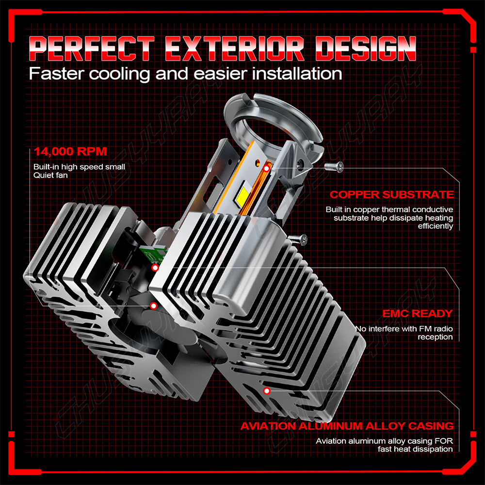 LED Headlight Bulb for Chevy Silverado 1500 2016 2017 2018 High Low Beam 38000LM