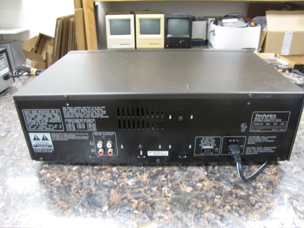 Technics RS-TR373 Double Auto-Reverse Stereo Cassette Deck HX PRO as-is
