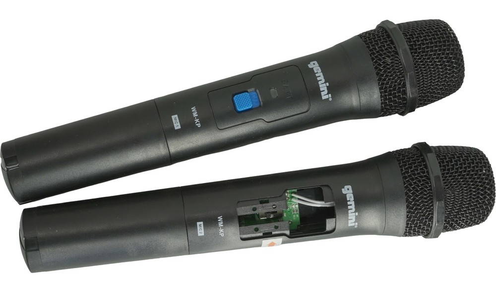 Gemini Party Caster Mini Karaoke System With Handheld Wireless Microphone