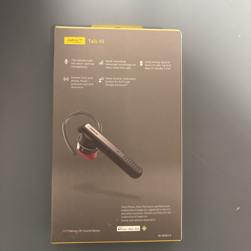 Jabra Talk 45 Bluetooth Headset - Black