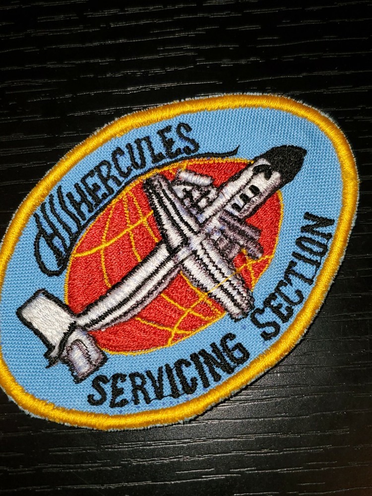 1960s 70s USAF Air Force Hercules Servicing Section Squadron Patch