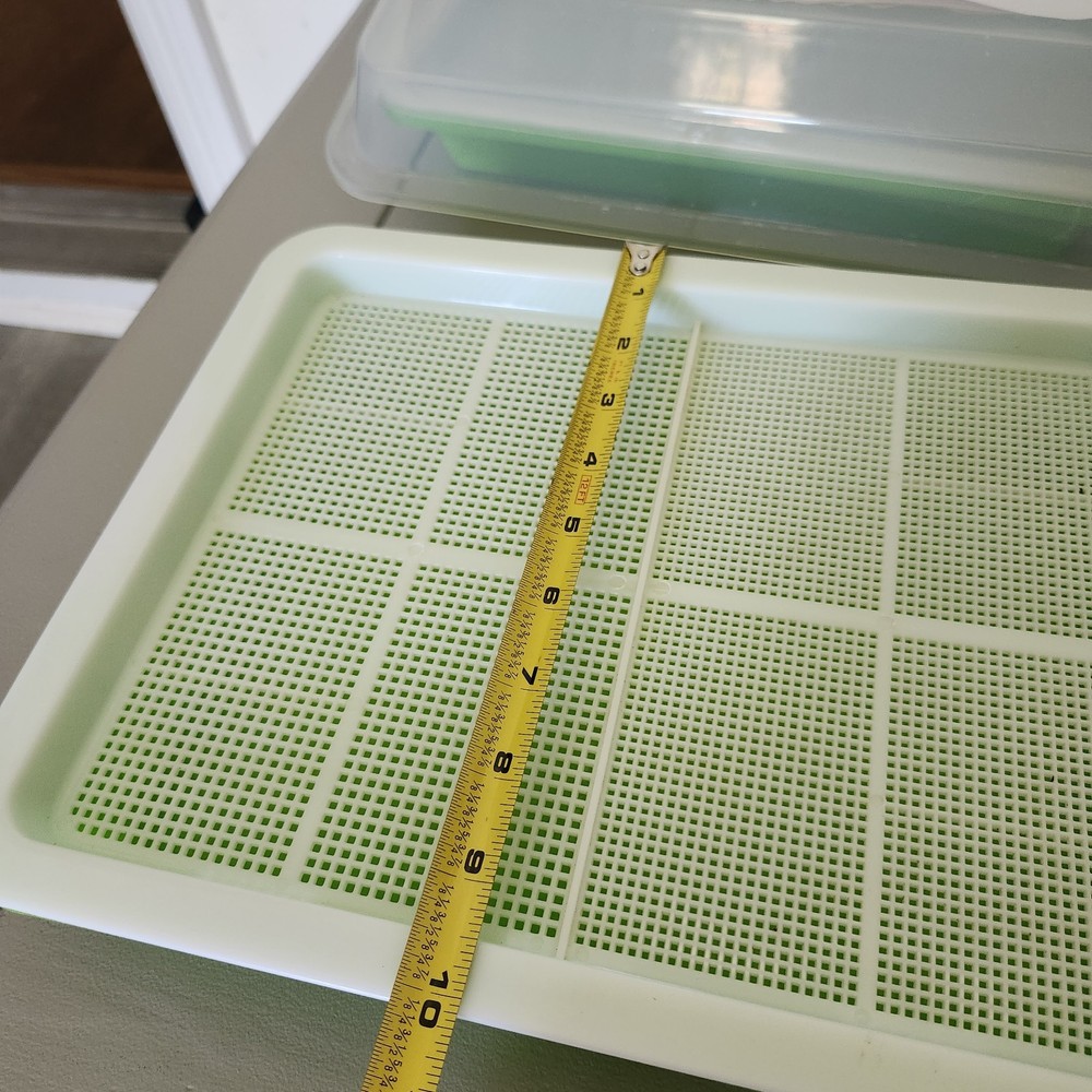 2- Pack Microgreens Sprouter Tray for Sprout Horticultural Hydroponics
