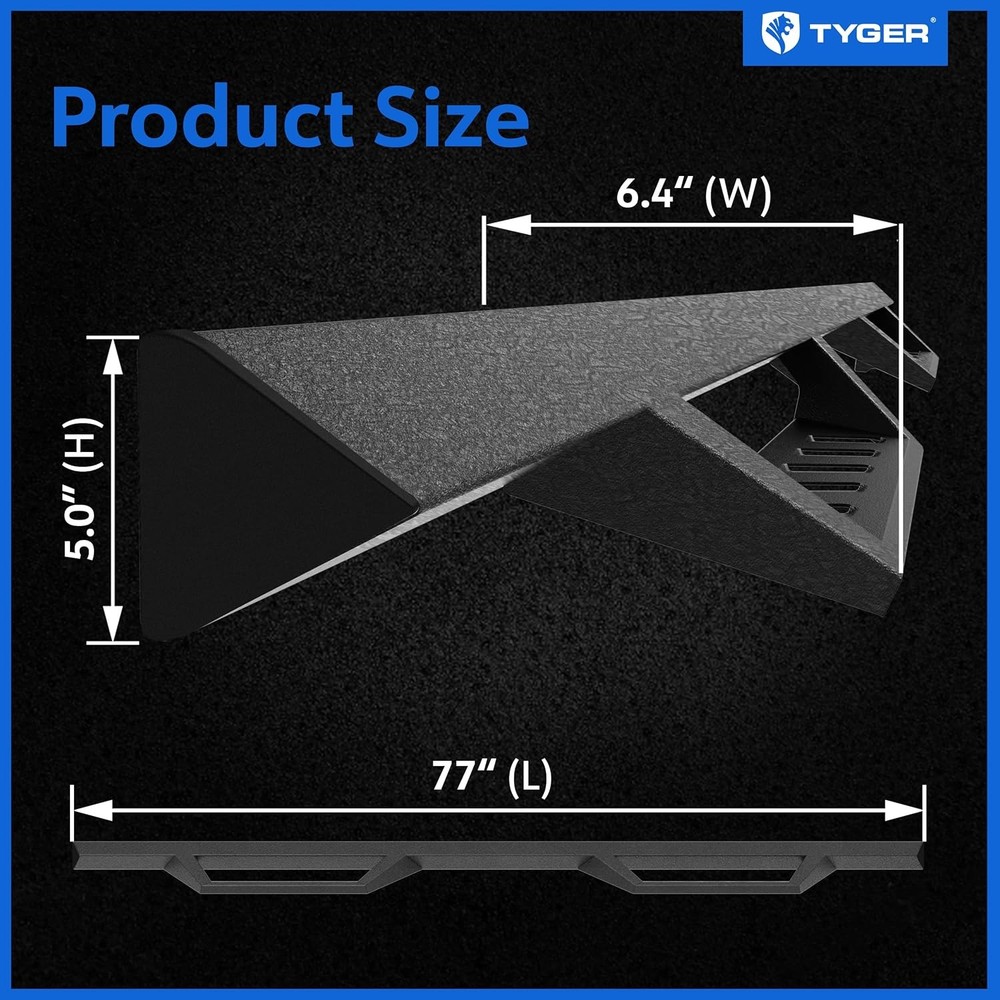 Tyger Auto LanderX Drop Step Running Board Colorado