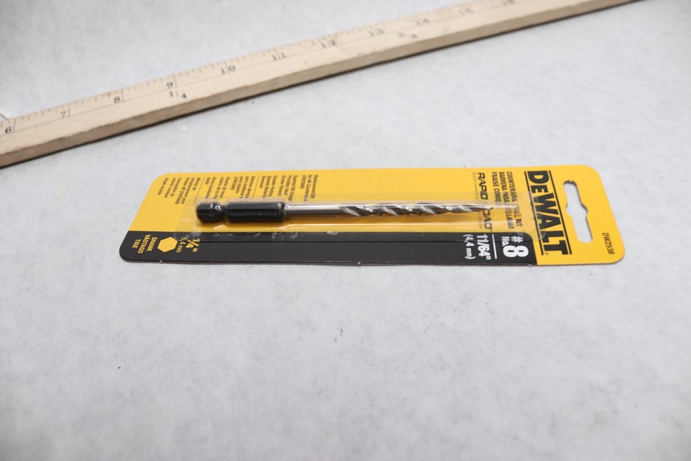 DeWalt Rapid Load Countersink Drill Bit #8 11/64" DW2538