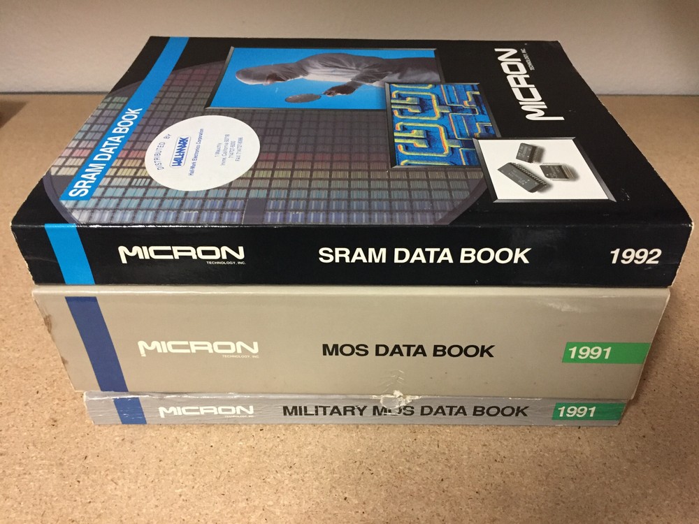 Data Book = Micron MOS SRAM Memory Military MOS Semiconductor 1991/1992 =