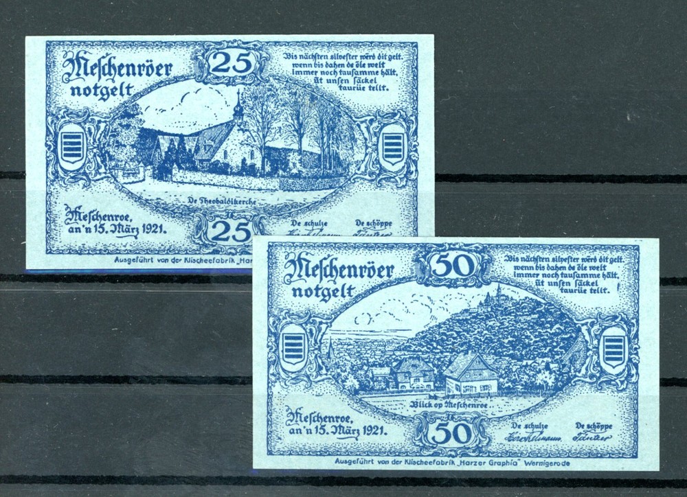 Nöschenrode 2 Notes Emergency Money 2/20956