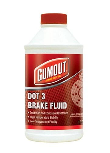 THREE Bottles ~ Gumout DOT-3 Brake Fluid - 12 oz.