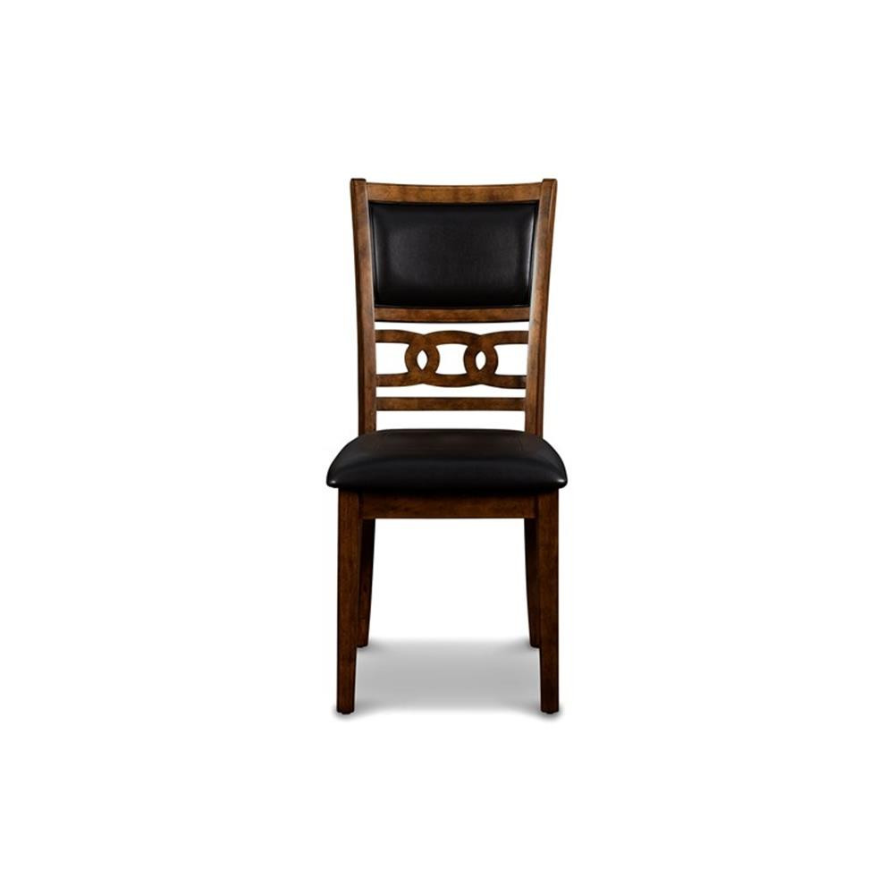 Pemberly Row Solid Wood Dining Drop Leaf Table W/2 Chairs in Brown