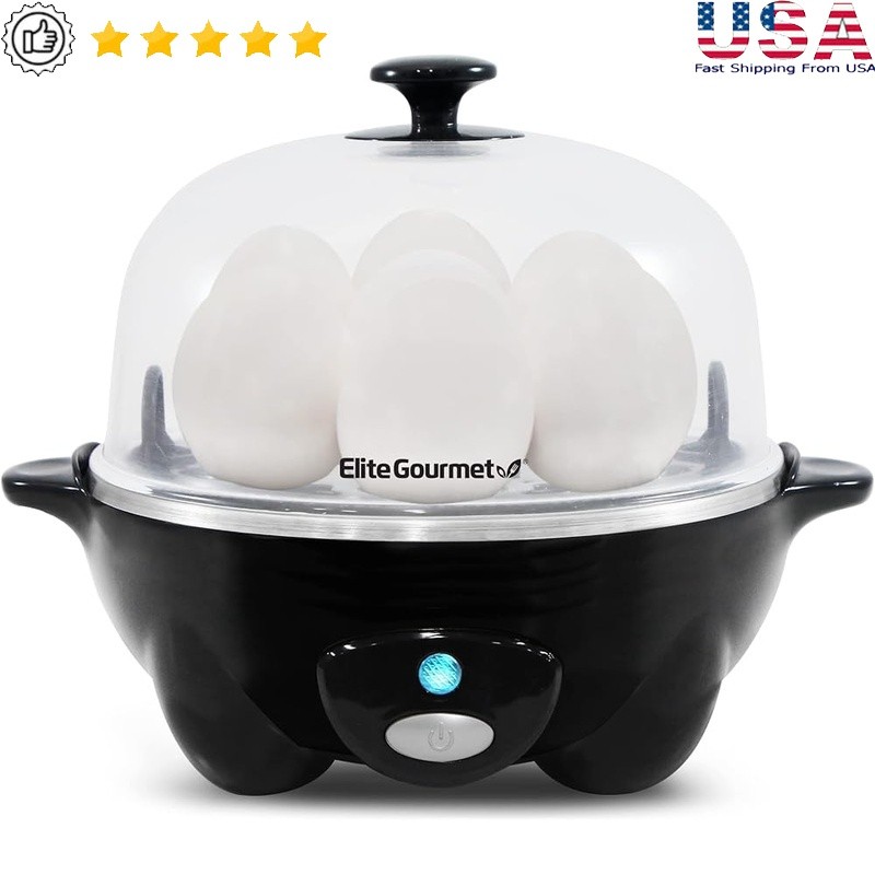 Rapid Egg Cooker Boiling Steamer Easy Peel Perfect Soft Medium Hard Eggs New