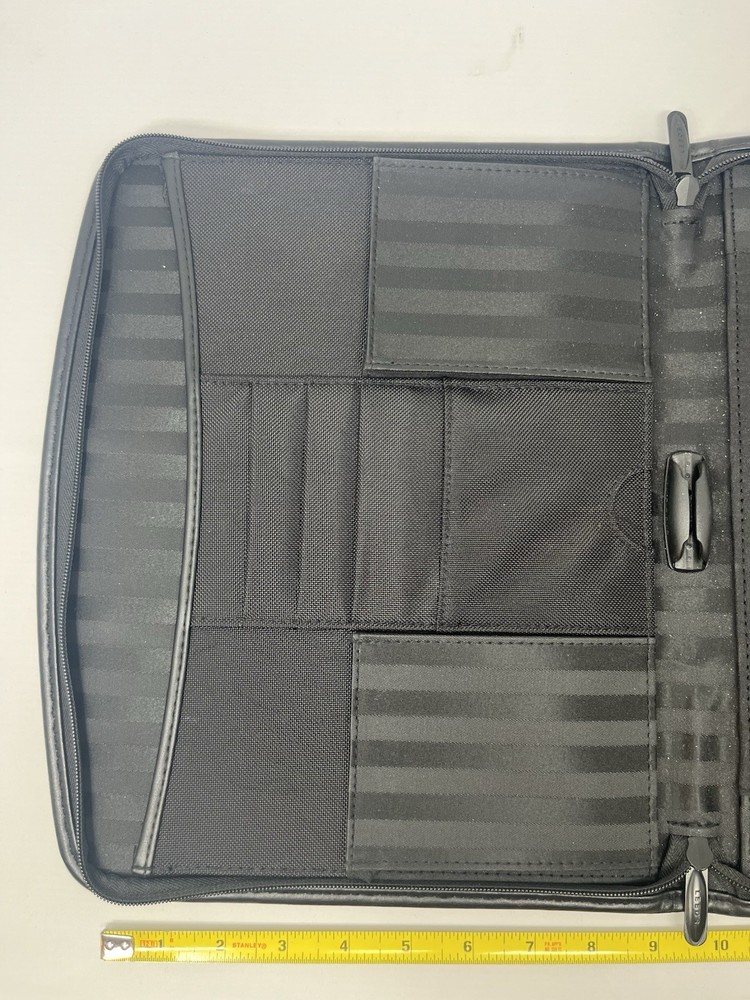 Apple Logo Padfolio Notebook Folder Notepad Ballistic Nylon Black 8.5x11 Pad